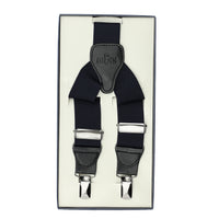 Navy Blue Lycra Plain Trouser Suspenders