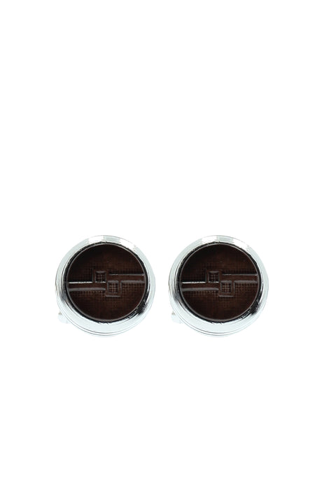 Dark Brown Stone Cufflinks