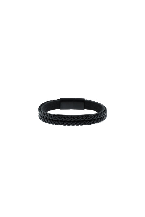 Black Leather Bracelet
