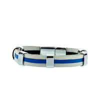 White Leather Bracelet