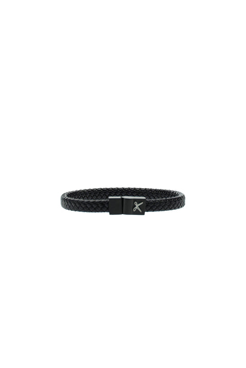 Dark Navy Leather Bracelet