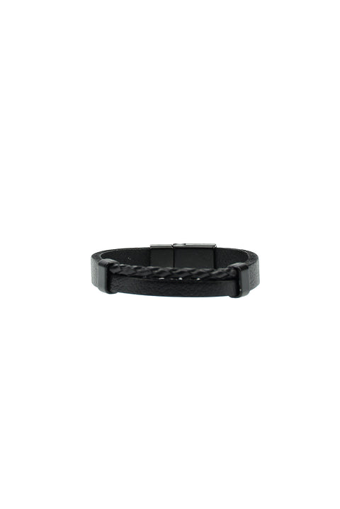 Black Leather Bracelet