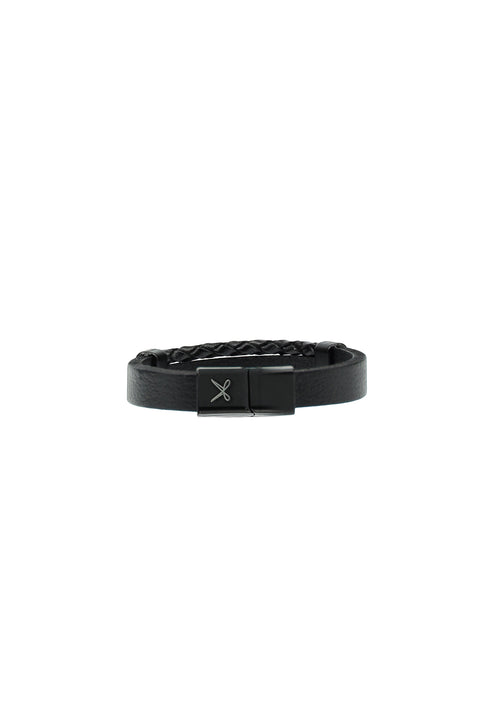 Black Leather Bracelet