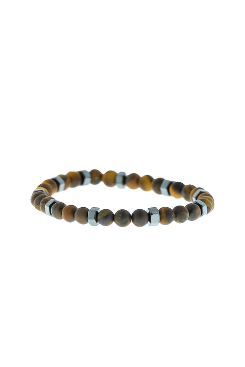 Medium Brown Natural Stone Bracelet