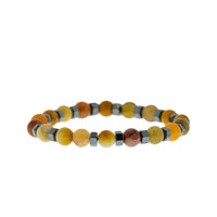 Medium Brown Natural Stone Bracelet