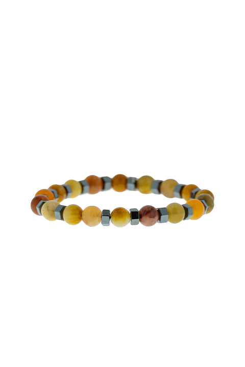 Medium Brown Natural Stone Bracelet