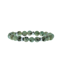 Light Gray Bracelet with Natural Stones