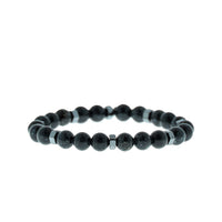 Dark Anthracite Natural Stone Bracelet