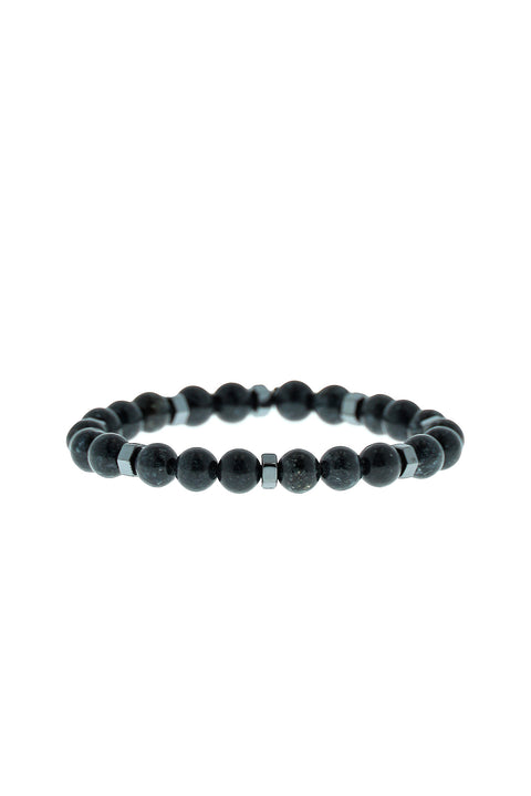 Dark Anthracite Natural Stone Bracelet