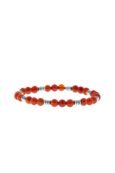 Dark Red Natural Stone Bracelet