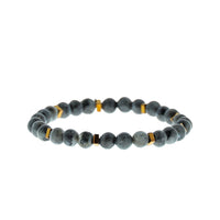 Medium Anthracite Natural Stone Bracelet