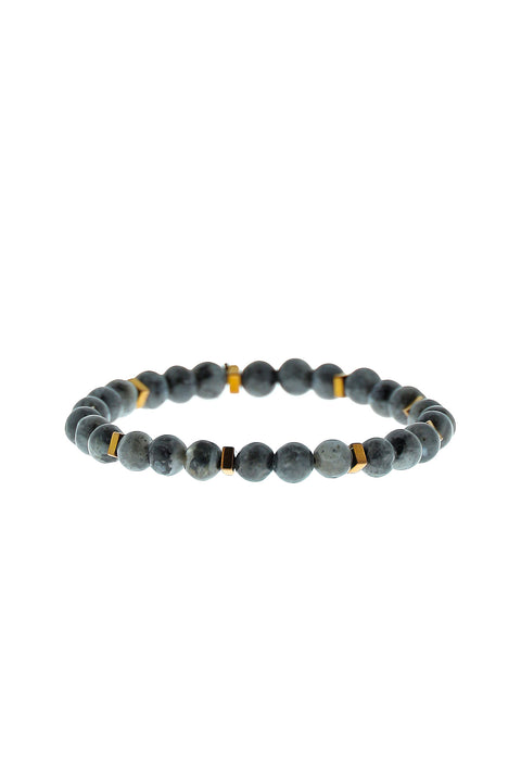 Medium Anthracite Natural Stone Bracelet