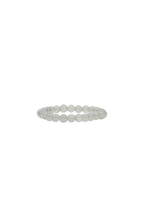 Medium Gray Natural Stone Bracelet