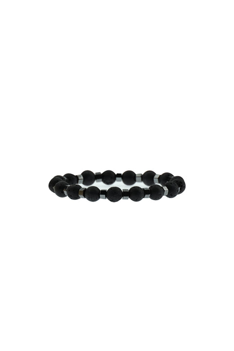 Black Bead Bracelet