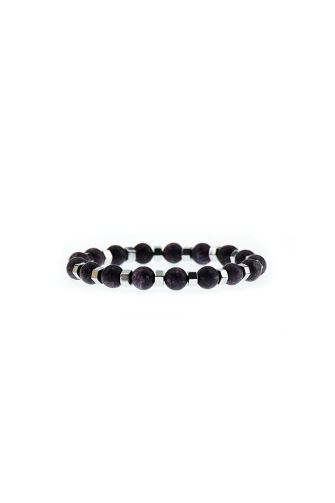 Medium Purple Bead Bracelet