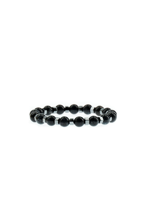 Dark Anthracite Bead Bracelet