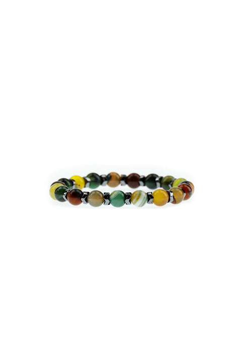 Dark Green Beaded Bracelet