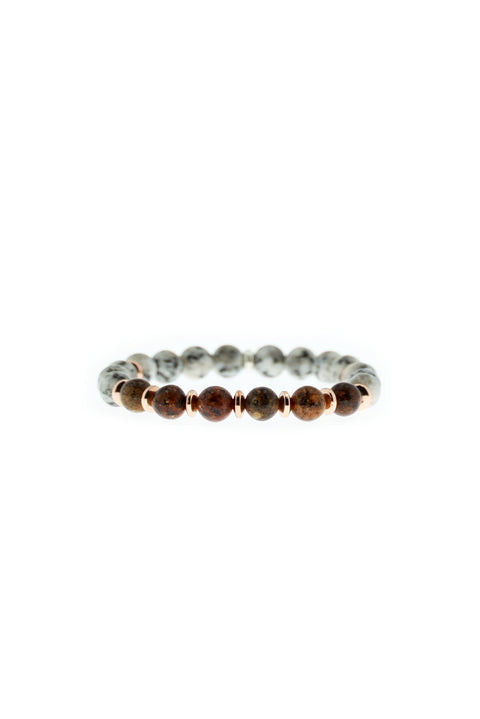 Medium Brown Bead Bracelet