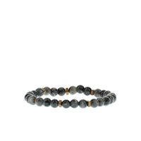 Medium Anthracite Bead Bracelet