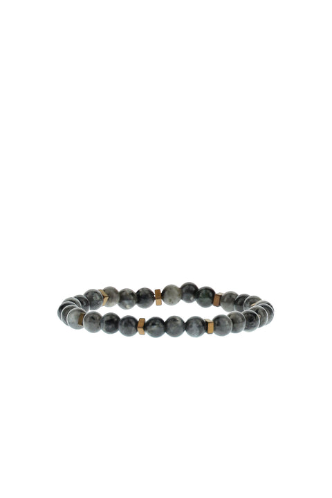 Medium Anthracite Bead Bracelet