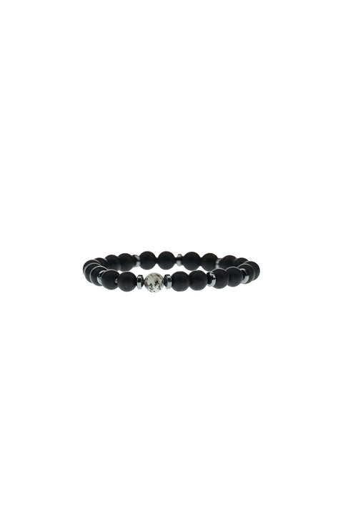 Black Bead Bracelet