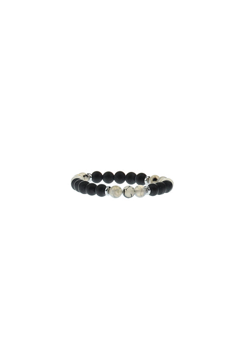 Black Bead Bracelet