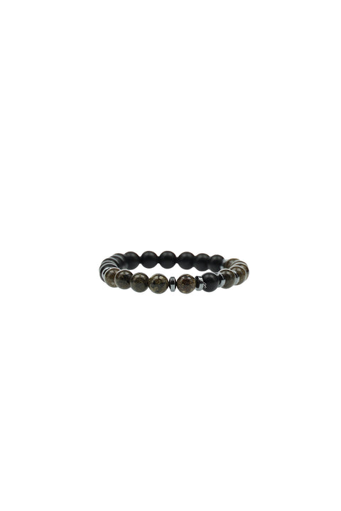 Black Bead Bracelet