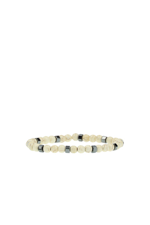 White Bead Bracelet