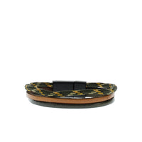 Medium Khaki Leather Bracelet