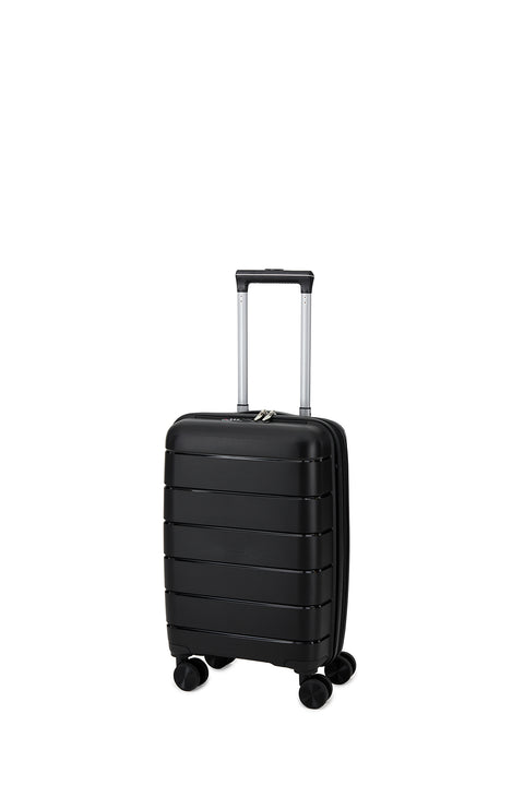 Black PP Small Cabin-Size Suitcase