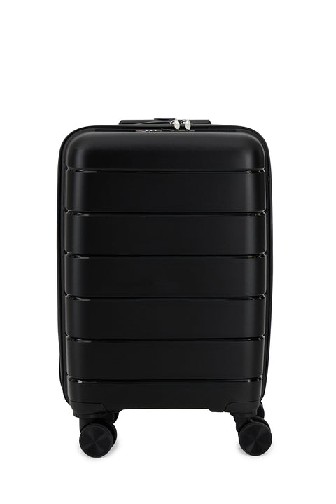Black PP Small Cabin-Size Suitcase