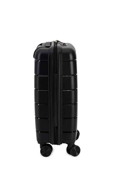 Black PP Small Cabin-Size Suitcase
