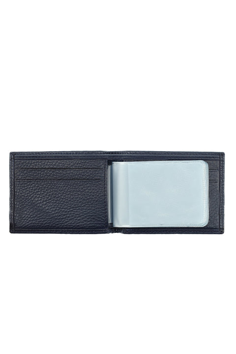 Dark Navy Leather Card Holder