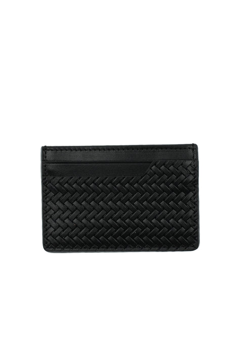 Black Leather Card Holder