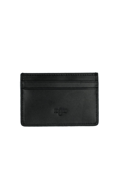 Black Leather Card Holder