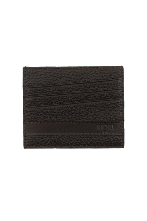 Dark Brown Leather Card Holder