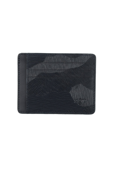 Dark Navy Leather Card Holder