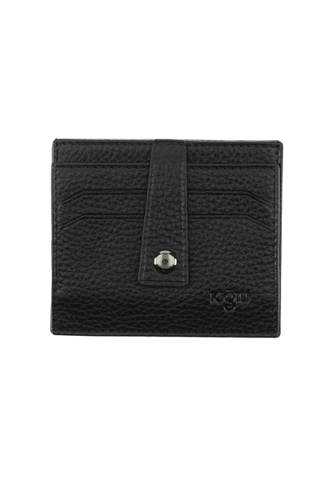 Black Leather Card Holder