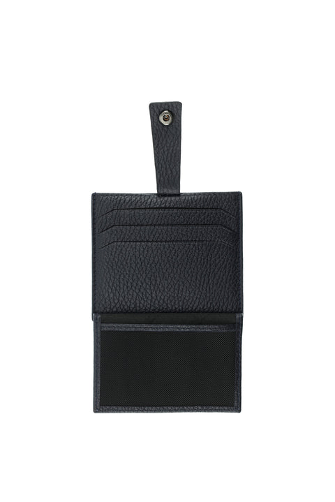 Dark Navy Leather Card Holder