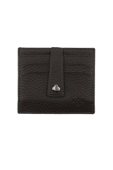 Dark Brown Leather Card Holder