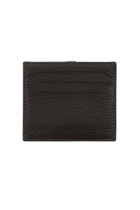 Dark Brown Leather Card Holder