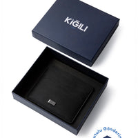 Black Patterned Gift Box Card Holder