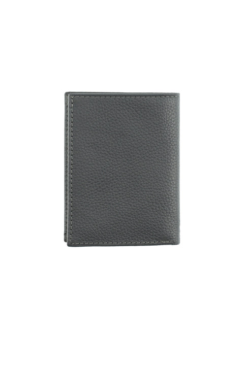 Medium Grey Leather Wallet