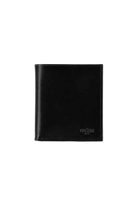 Black Leather Wallet with Card Holder and Money Compartment, in a Gift Box