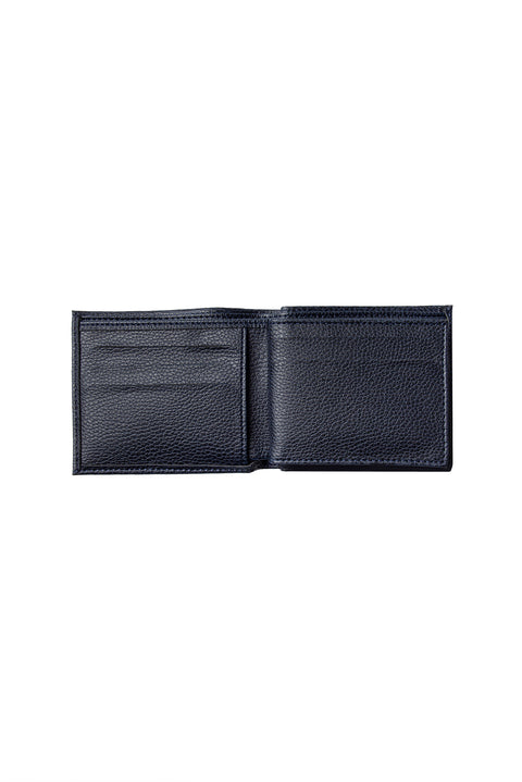 Medium Navy Blue Plain Wallet with Coin Compartment and Gift Box