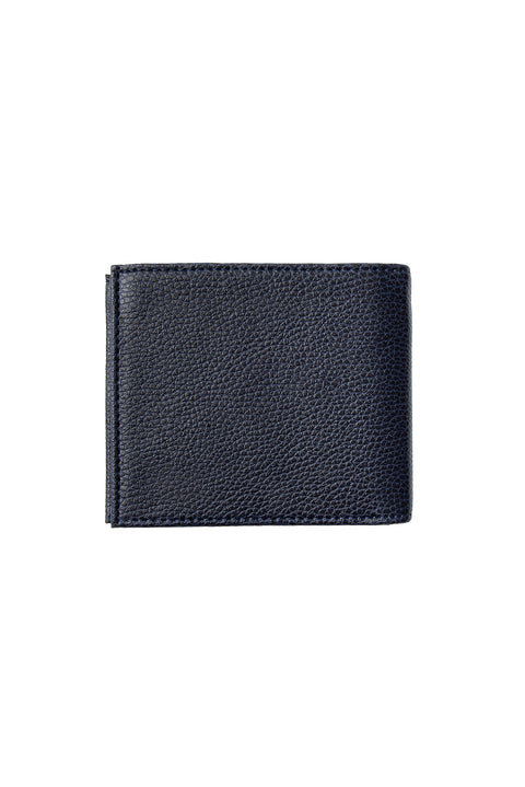 Medium Navy Blue Plain Wallet with Coin Compartment and Gift Box