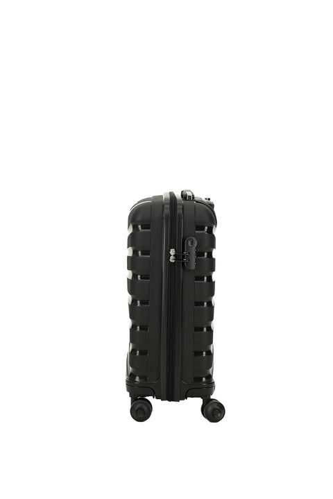 Large Black PP Patterned Suitcase