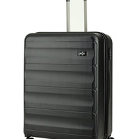 Large Black ABS Patterned Suitcase