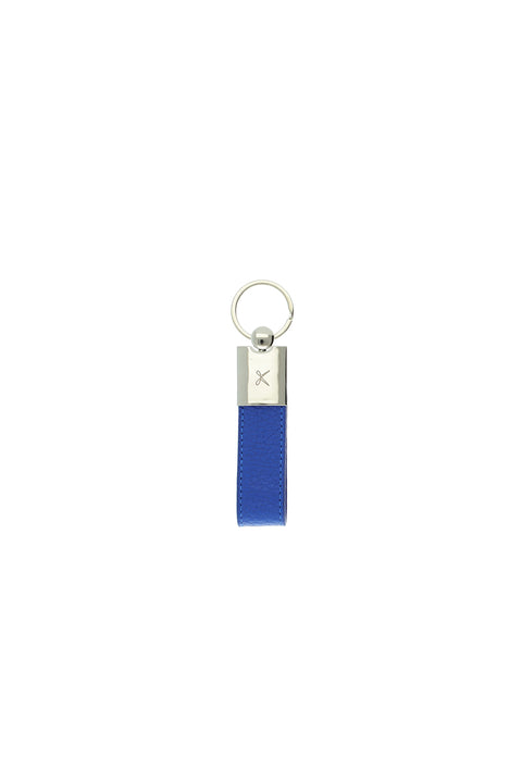 Navy Blue 2-Piece Leather Card Holder & Keychain Set
