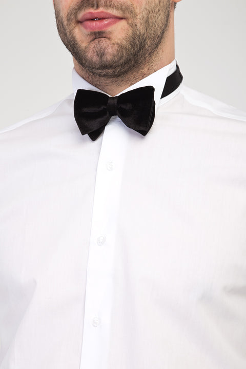 White Wing Collar Classic Cotton Shirt